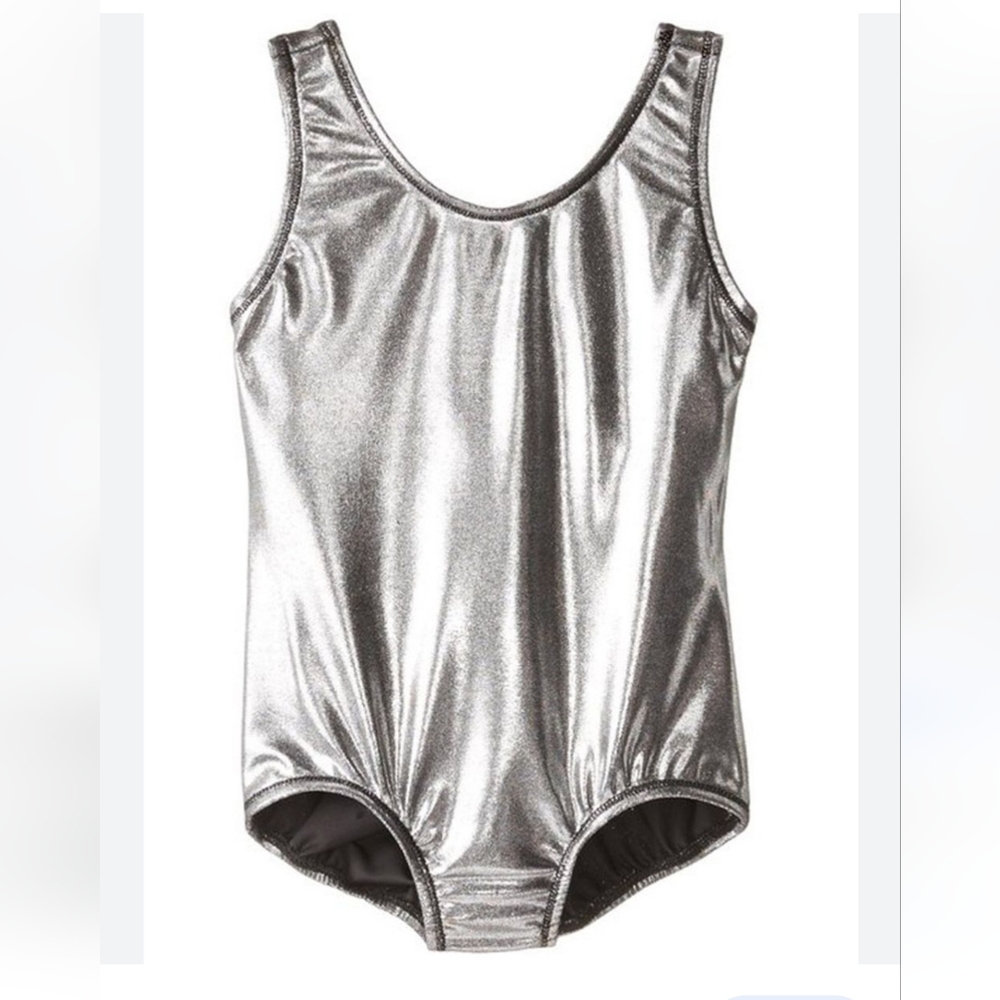 Danskin Silver Leotard NWT